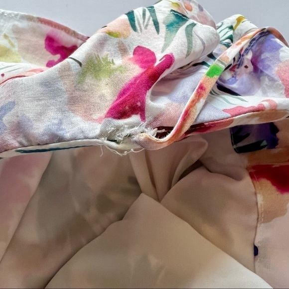 Amanda Uprichard Tank Top Floral Naples Fifer Ruffle in Multicolor(altered) Sz S - Picture 7 of 7